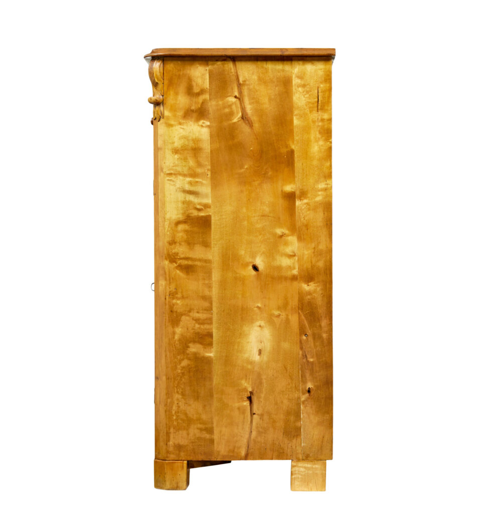 19th Century Swedish Tiger Birch Cupboard — image 8