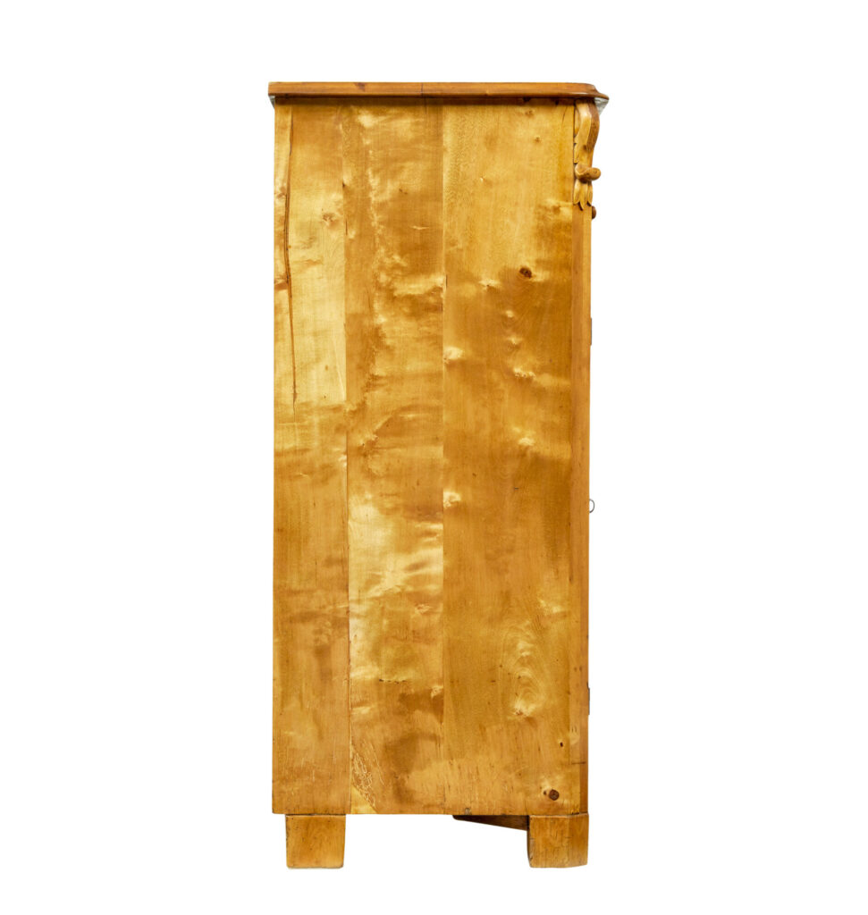 19th Century Swedish Tiger Birch Cupboard — image 7