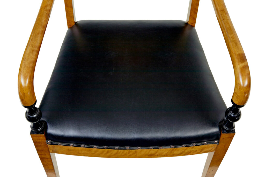 Pair of Period Art Deco Scandinavian Birch Armchairs — image 5