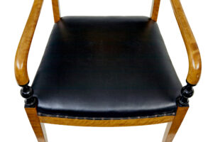 Pair of Period Art Deco Scandinavian Birch Armchairs — thumbnail 5