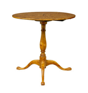 Swedish Mid 19th Century Inlaid Burr Birch Occasional Table — thumbnail 2