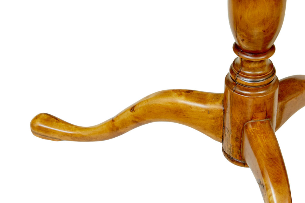Swedish Mid 19th Century Inlaid Burr Birch Occasional Table — image 6