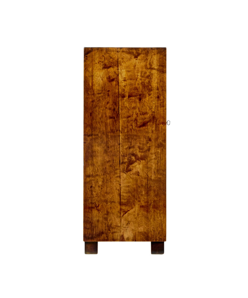 Mid Century Swedish Birch and Elm Low Open Bookcase — image 7