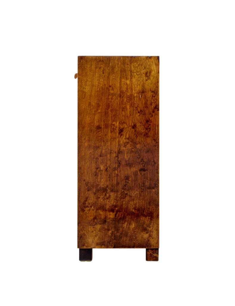 Mid Century Swedish Birch and Elm Low Open Bookcase — image 6