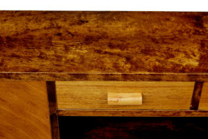 Mid Century Swedish Birch and Elm Low Open Bookcase — thumbnail 2