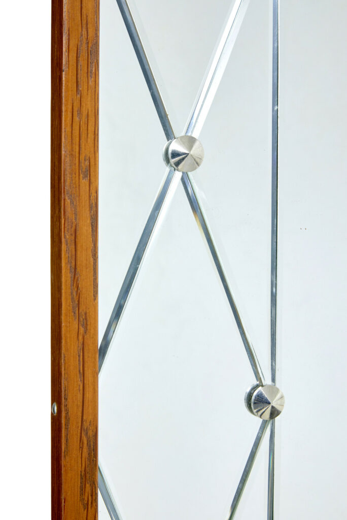 Mid Century Scandinavian Segmented Wall Mirror by G&T — image 4