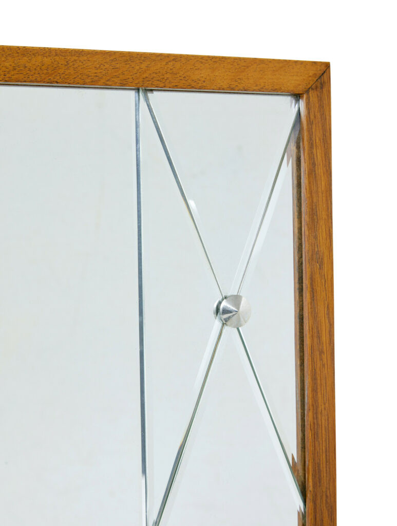 Mid Century Scandinavian Segmented Wall Mirror by G&T — image 2