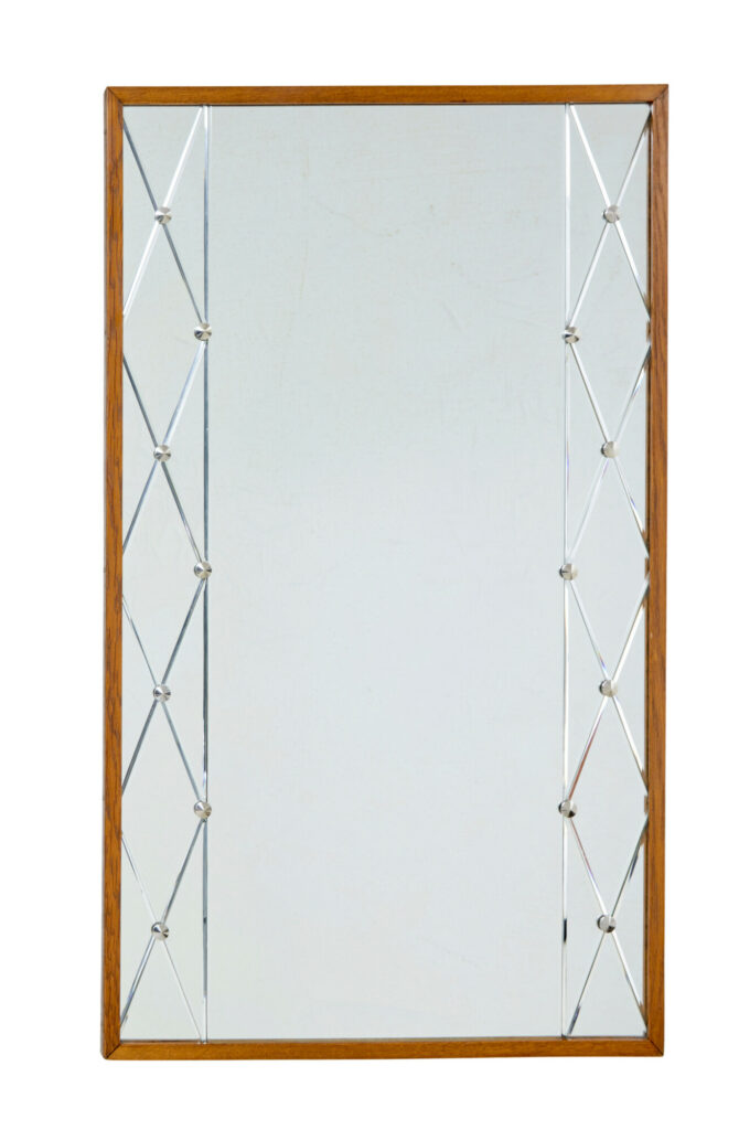 Mid Century Scandinavian Segmented Wall Mirror by G&T