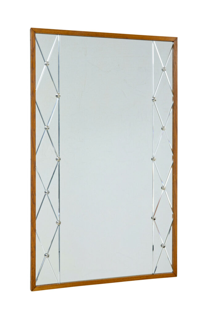 Mid Century Scandinavian Segmented Wall Mirror by G&T — image 7