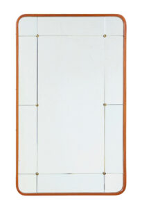 Swedish Mid Century Shaped and Segmented Wall Mirror — thumbnail 1