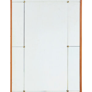 SWEDISH MID CENTURY SHAPED AND SEGMENTED WALL MIRROR