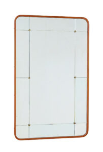 Swedish Mid Century Shaped and Segmented Wall Mirror — thumbnail 3