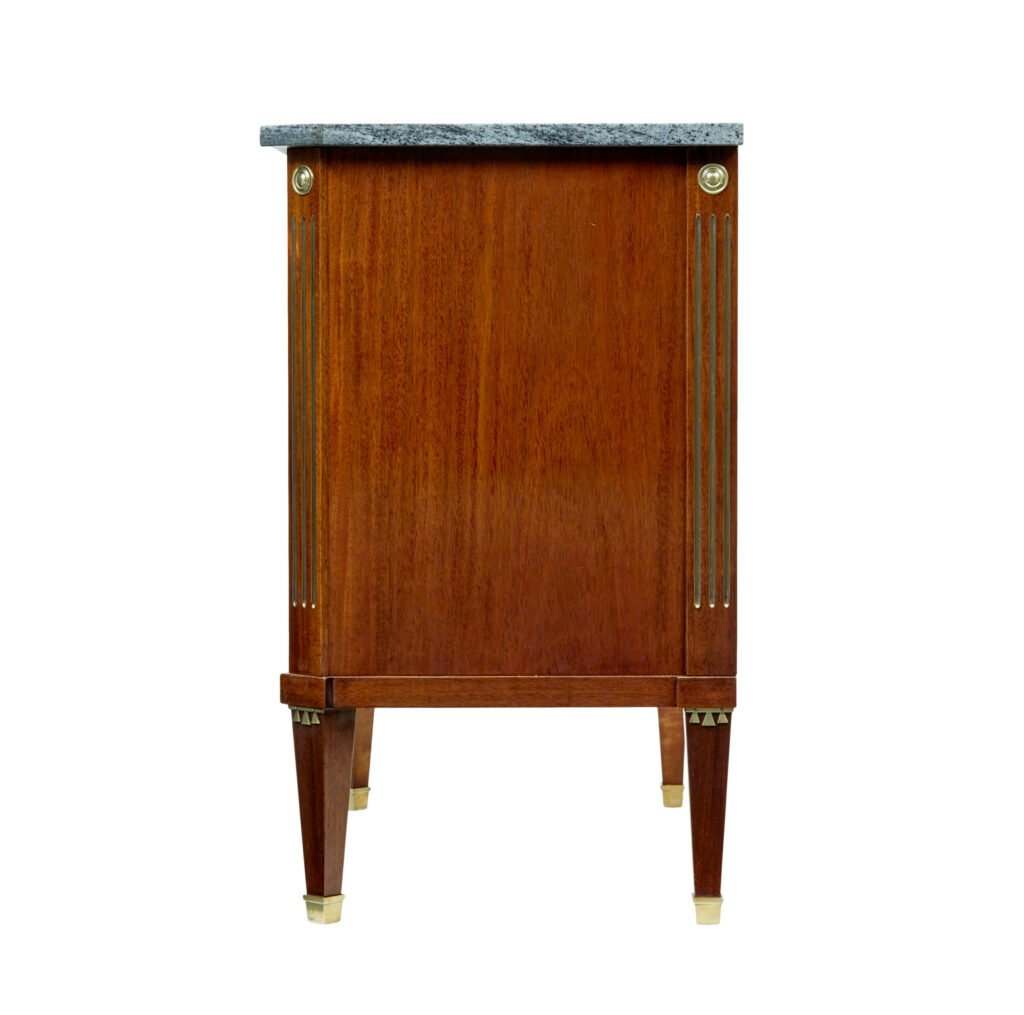 Early 20th Century Directoire Revival Marble Top Chest of Drawers — image 6