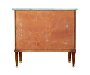 Early 20th Century Directoire Revival Marble Top Chest of Drawers — thumbnail 5