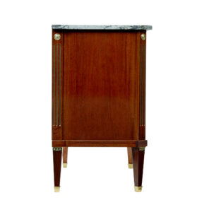 Early 20th Century Directoire Revival Marble Top Chest of Drawers — thumbnail 4