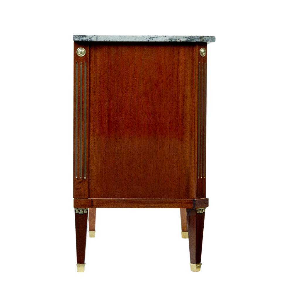 Early 20th Century Directoire Revival Marble Top Chest of Drawers — image 4