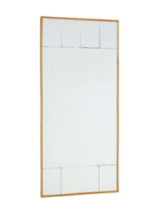 Mid Century Scandinavian Portrait Beech Framed Mirror — thumbnail 5