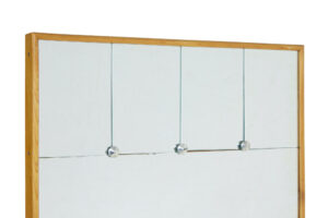 Mid Century Scandinavian Portrait Beech Framed Mirror — thumbnail 4