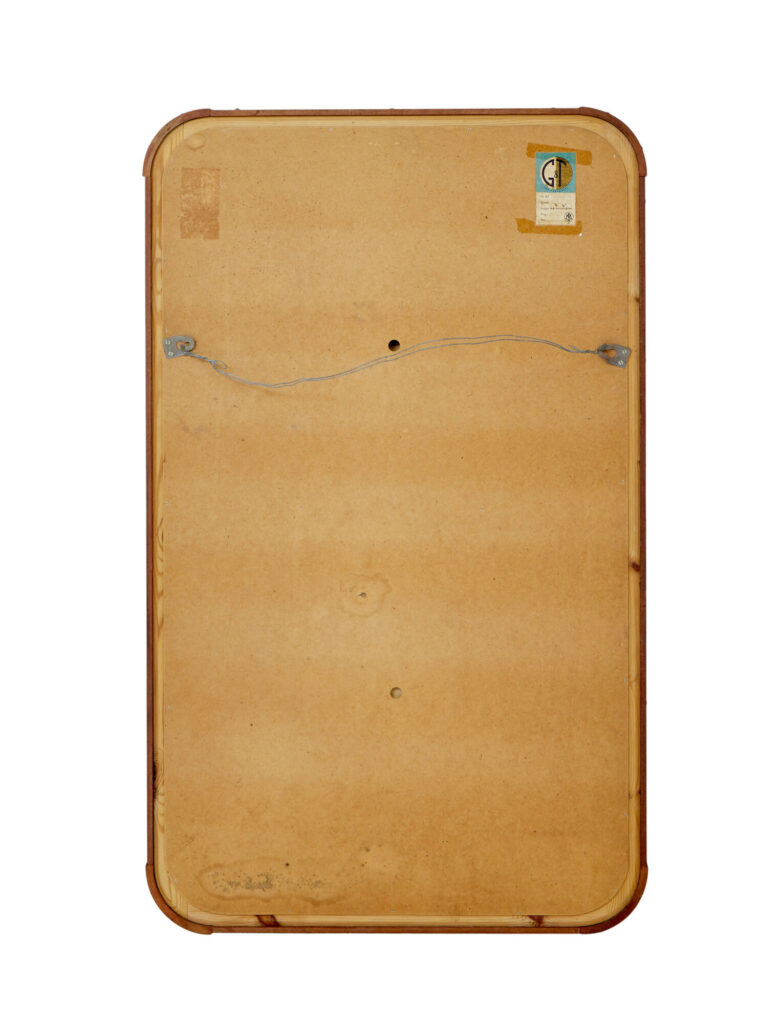 Swedish Mid Century Shaped and Etched Mirror by Glas & Tra — image 6