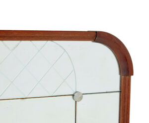 Swedish Mid Century Shaped and Etched Mirror by Glas & Tra — thumbnail 4