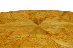 19th Century Swedish Oval Burr Birch Occasional Table — thumbnail 6