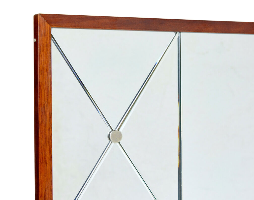 Large Mid Century Harlequin Wall Mirror by G&T — image 4