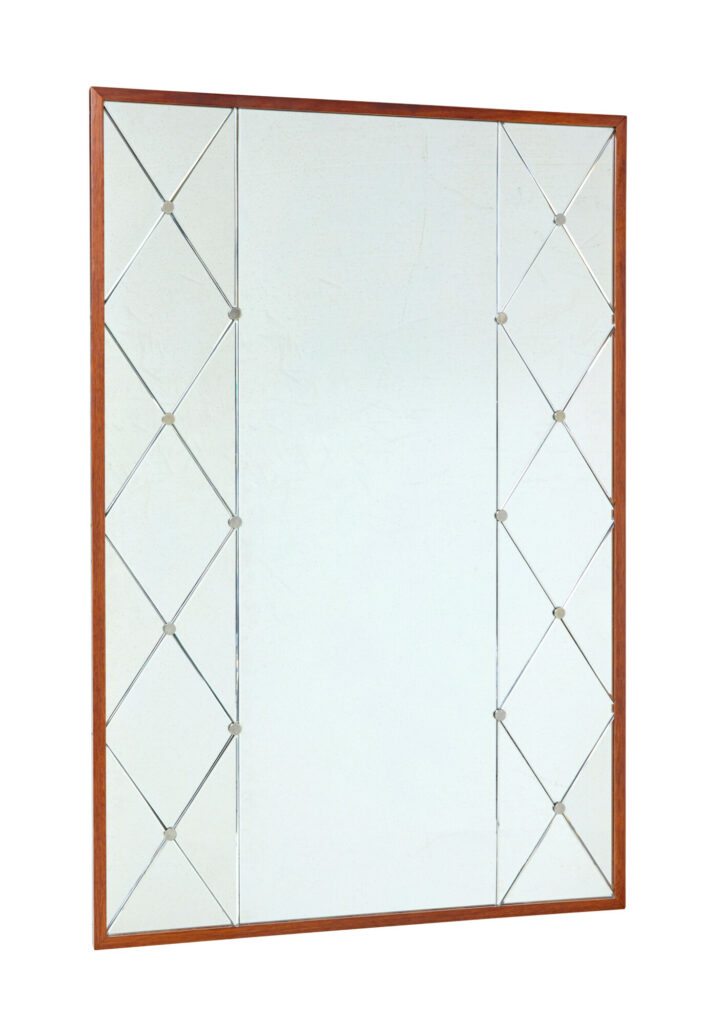 Large Mid Century Harlequin Wall Mirror by G&T — image 2