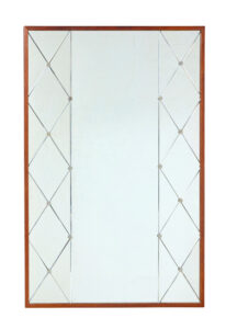 Large Mid Century Harlequin Wall Mirror by G&T — thumbnail 1