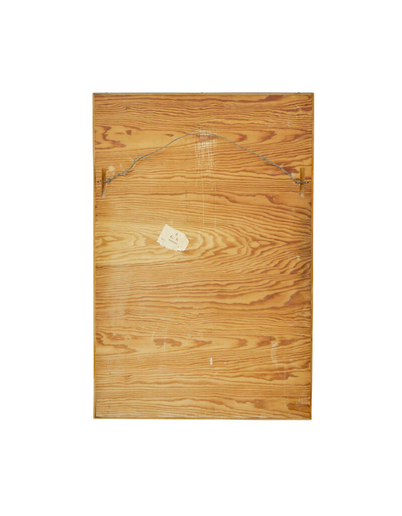 Mid Century Swedish Segmented Mirror in Beech Frame — image 2