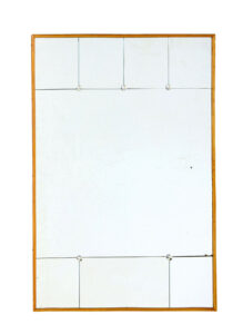 Mid Century Swedish Segmented Mirror in Beech Frame — thumbnail 1