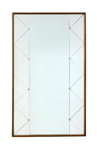 Large Scandinavian Mid Century Modern Harlequin Mirror — thumbnail 1