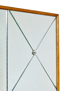 Mid Century Swedish Harlequin Wall Mirror Stamped Aa.kval — thumbnail 4