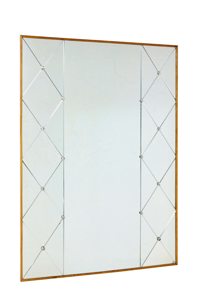 Mid Century Swedish Harlequin Wall Mirror Stamped Aa.kval — image 2