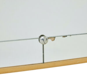 Mid Century Swedish Mirror with Segmented Border — thumbnail 2