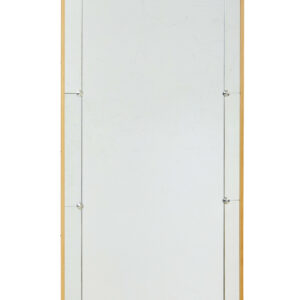 MID CENTURY SWEDISH MIRROR WITH SEGMENTED BORDER