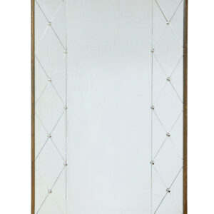 LARGE SWEDISH MADE MID CENTURY SEGMENTED WALL MIRROR