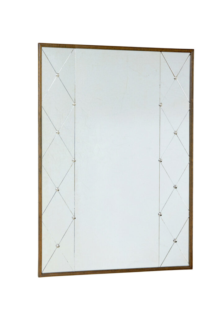 Large Swedish Made Mid Century Segmented Wall Mirror — image 5