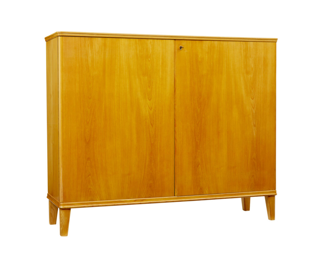 Mid Century Swedish Elm Sideboard by Smf Bodafors