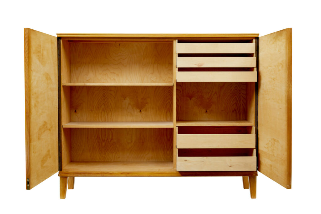 Mid Century Swedish Elm Sideboard by Smf Bodafors — image 9