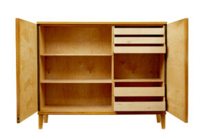 Mid Century Swedish Elm Sideboard by Smf Bodafors — thumbnail 9